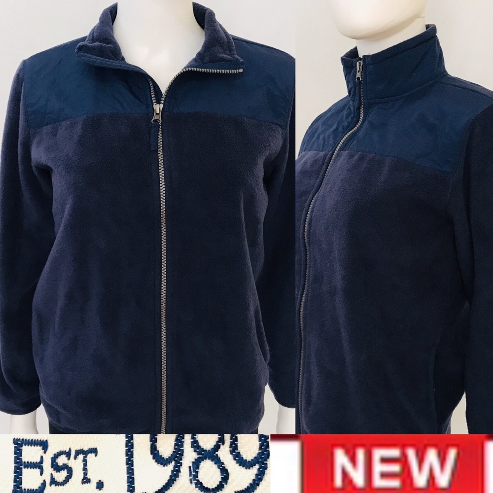 1989 Place Fleece Jacket Girls L 10/12 Blue Zip Up